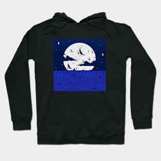 Moon Pixel Art Hoodie